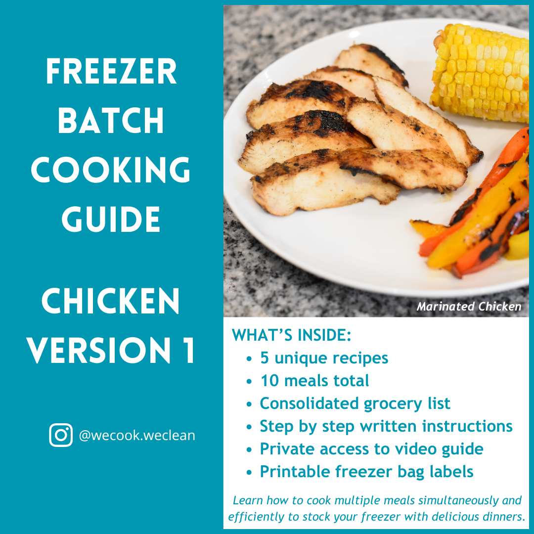 Freezer Batch Cooking Guide - Chicken Version 1